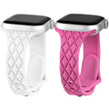 Apple Watch Silicone Strap - Slim Engraved Comfort Fit by BandsCo Straps