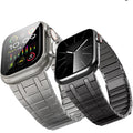 Apple Watch Magnetic Stainless Steel Band - Premium Titanium Color by BandsCo Straps