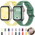 Cat Paw Print Silicone Band for Apple Watch | Series 11, 10, Ultra & More by Arleathercraft
