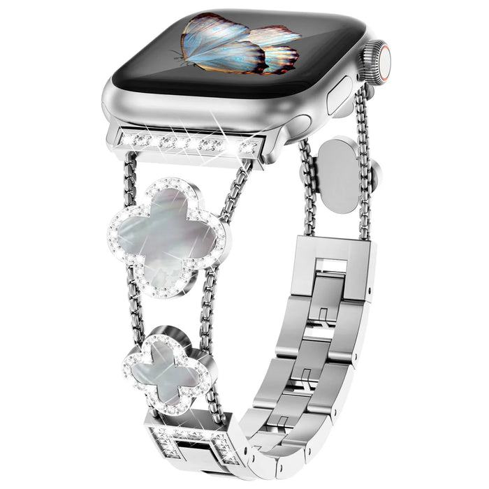 Apple Watch Diamond Metal Band - Elegant Stainless Steel Strap by BandsCo Straps