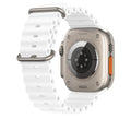 Ocean Silicone Apple Watch Band – Sporty Tapered Strap by Arleathercraft