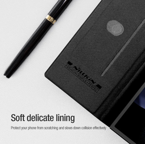 Luxury Leather Slide Lens Protection Back Cover Case With S-Pen For Samsung Galaxy Z Fold 7 6 5G by Merch Section