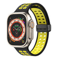 Magnetic Buckle Silicone Apple Watch Band Series 11/10/9/8/7/6/5/4/ SE / Ultra 1/2/3 by Arleathercraft
