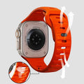 Silicone Sport Apple Watch Band Series 11/10/9/8/7/6/5/4/ SE / Ultra 1/2/3 by Arleathercraft