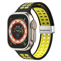 Magnetic Buckle Silicone Apple Watch Band Series 11/10/9/8/7/6/5/4/ SE / Ultra 1/2/3 by Arleathercraft