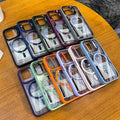 Luxury Magnetic Shockproof Phone Case For iPhone 16 17 15 14 13 12 11 Pro Max Funda For Magsafe Stand Glass Lens Protector Cover by Perfect Stock