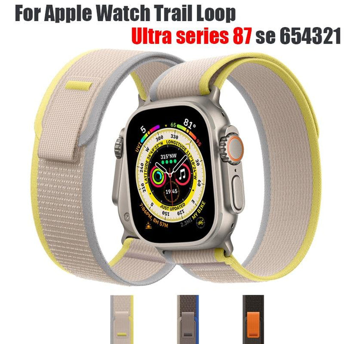 Trail Loop Apple Watch Armband Series 11/10/9/8/7/6/5/4/ SE / Ultra 1/2/3 by Arleathercraft