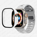 Silicone Sport Band+Case for Apple Watch Ultra Band Case Strap by Arleathercraft