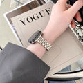 Stainless Steel Apple Bracelet Series 11/10/9/8/7/6/5/4/ SE / Ultra 1/2/3 by Arleathercraft