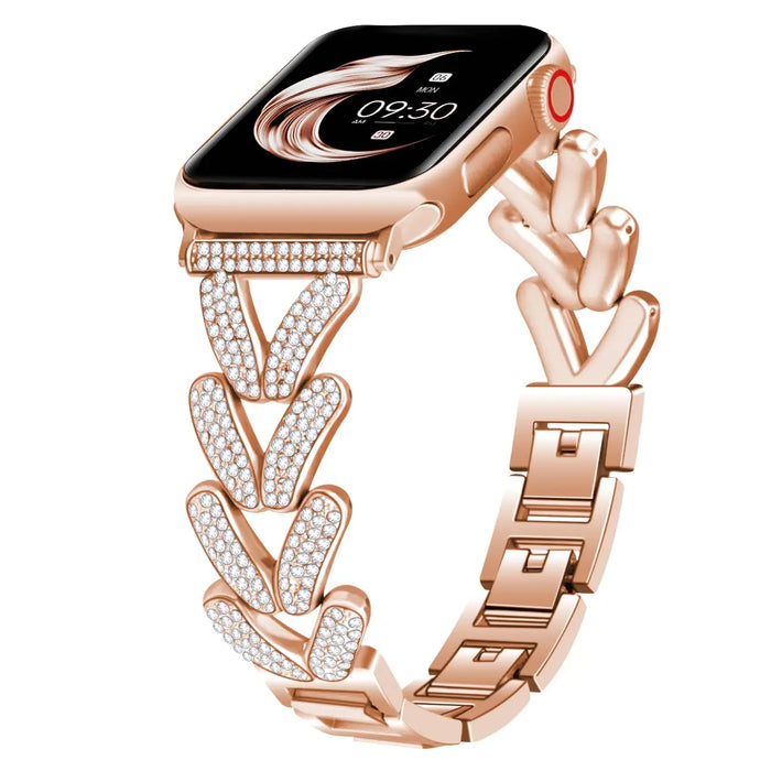 Apple Watch Stainless Steel Band - Sparkly Crystal Design by BandsCo Straps