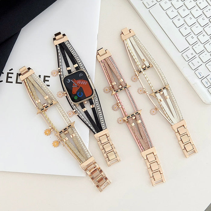 Apple Watch Handmade Strap/Band Series 11/10/9/8/7/6/5/4/ SE / Ultra 1/2/3 by Arleathercraft