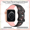Apple Watch Silicone Strap - Floral Designs by BandsCo Straps