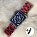Resin Apple Watch Band Series 11/10/9/8/7/6/5/4/ SE / Ultra 1/2/3 by Arleathercraft