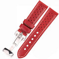 Samsung Galaxy Watch Leather Band Breathable Stylish Design by BandsCo Straps