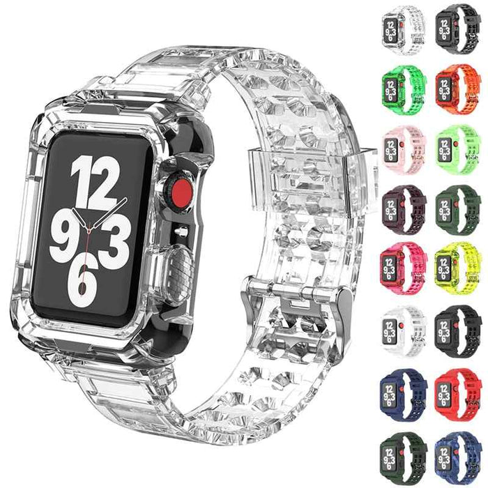 Silicone Apple Watch Band+Case Series 9/8/7/6/5/4/SE by Arleathercraft