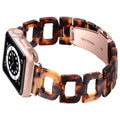 Resin Strap For Apple Watch Band/Strap Series 11/10/9/8/7/6/5/4/ SE / Ultra 1/2/3 by Arleathercraft