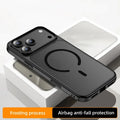 Premium Magnetic Charging Frosted Shockproof Phone Case for IPhone 17 Air 16 15 14 Plus Pro Max Skin Feeling Rugged Armor Cover by Perfect Stock