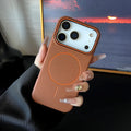 Luxury Leather Texture Magnetic Case For iPhone 17 Air 16 15 14 Plus 13 12 11 Pro Max For Magsafe Shockproof Soft TPU Cover by Perfect Stock