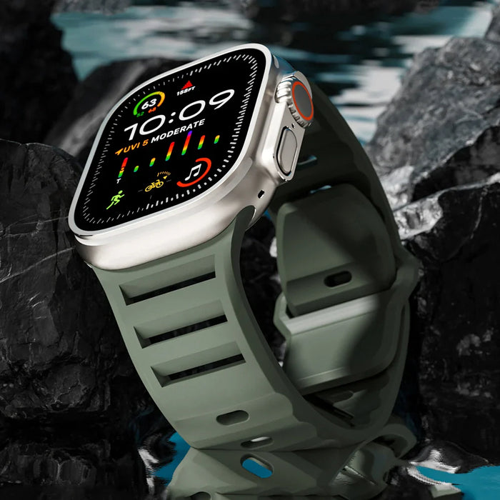 Apple Watch Sport Silicone Strap - Flexible, Waterproof Band by BandsCo Straps