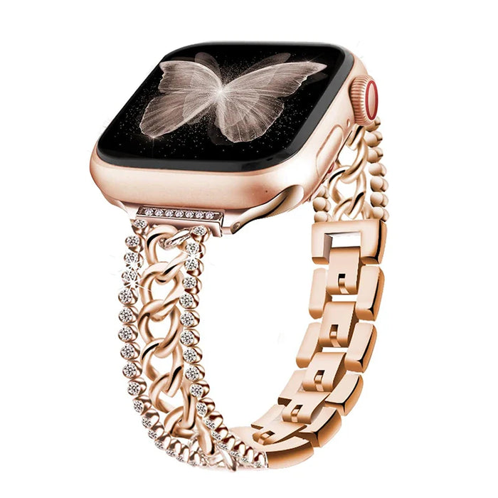 Apple Watch Chain Diamond Band - Rhinestone Loop Strap by BandsCo Straps