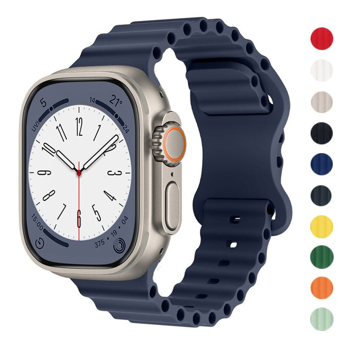 Ocean Apple Watch Band | Universal Fit for All Series (4-11/SE/Ultra) - Waterproof Sport Strap by Arleathercraft