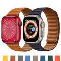 Apple Watch Leather Band - Premium Magnetic Loop Strap by BandsCo Straps