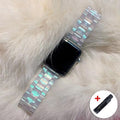 Resin Transparent Band for Apple Watch Series 11/10/9/8/7/6/5/4/ SE / Ultra 1/2/3 by Arleathercraft