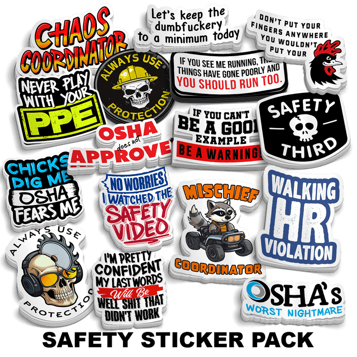 Safety Sticker Pack by Armed American Supply