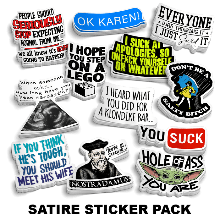 Satire Sticker Pack by Armed American Supply