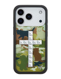 Stud Cross Cat Camo iPhone Case by Wildflower Cases