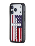 Stud Cross American Flag iPhone Case by Wildflower Cases