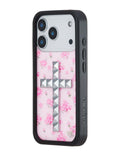 Stud Cross Forget Me Not Floral | Pink iPhone Case by Wildflower Cases
