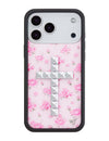 Stud Cross Forget Me Not Floral | Pink iPhone Case