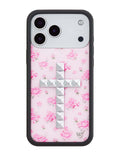 Stud Cross Forget Me Not Floral | Pink iPhone Case by Wildflower Cases