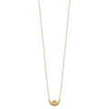 14k Gold Irish Claddagh Necklace by Fine Color Jewels