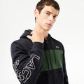 Lacoste Men's Colorblock Logo Zip-Up Long Sleeve Hoodie by I-Max Fashions