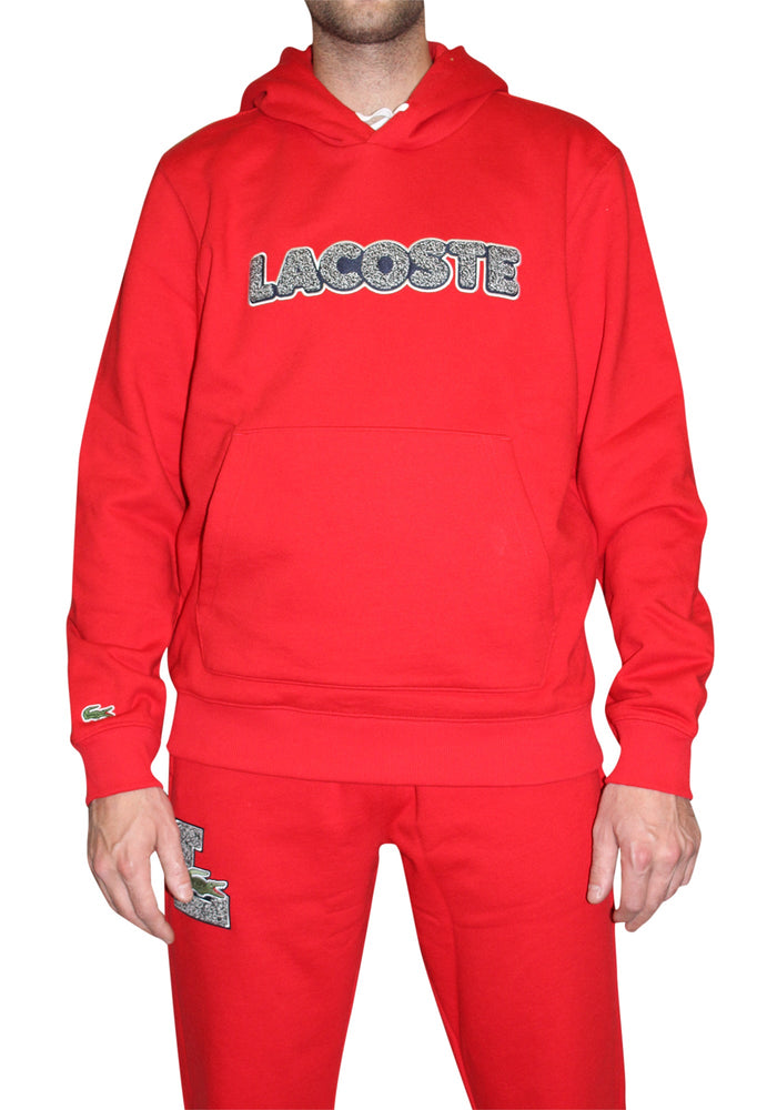 Lacoste Men's Hooded Fleece Sweatshirt by I-Max Fashions