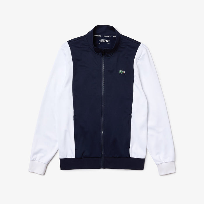 Lacoste Men's SPORT Resistant Bicolor Pique Zip Sweatshirt by I-Max Fashions