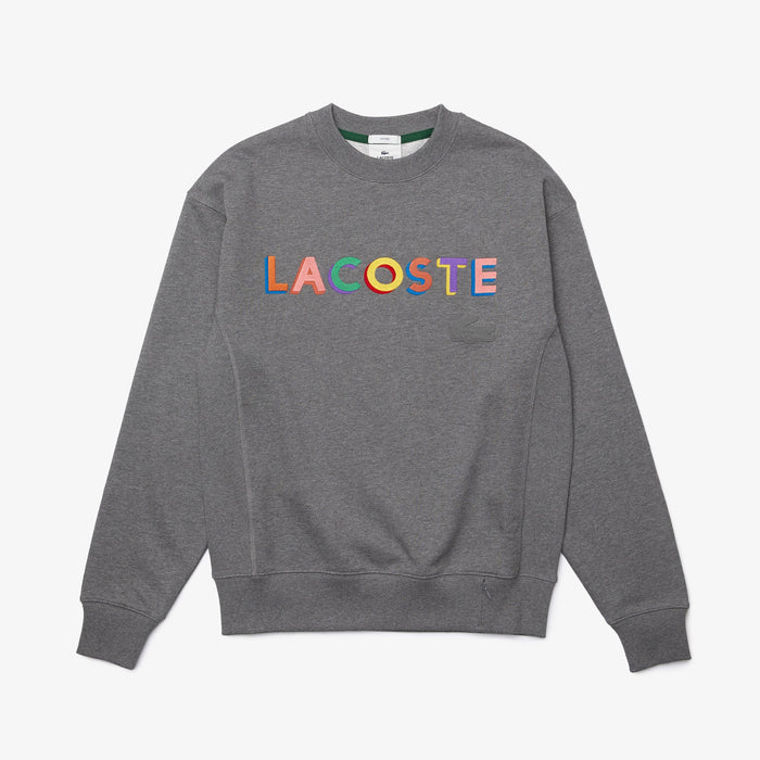 Lacoste Men's LIVE Loose Fit Embroidered Fleece Sweatshirt by I-Max Fashions