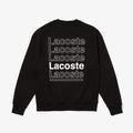 Lacoste Men's L!VE Loose Fit Crew Neck Print Fleece Sweatshirt by I-Max Fashions