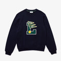 Lacoste Men's Pennants L Badge Cotton Fleece Sweatshirt by I-Max Fashions