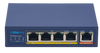 Silarius SIL-SWPP4P65 PoE Powered 5-Port Gigabit Switch with PoE Passthrough, 65W Power Budget for Powering up to 4 PoE Network Devices via Cat5e/Cat6 RJ45 Network Cables - 30W per output port