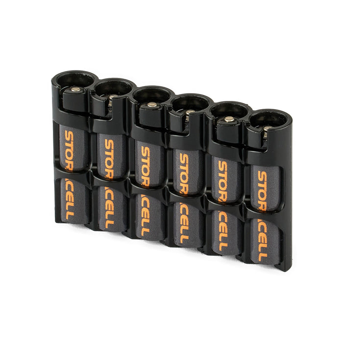 Slim Line AAA 6 Pack (Tuxedo Black) by Storacell