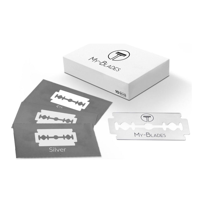 My-Blades Silver Double Edge Razor Blades 10 ct by Pasteur Pharmacy