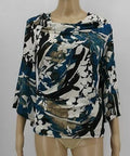 JM Collection Petite Printed Top, Size PP by Vanessa Jane