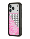 Pink Meow Stud iPhone Case by Wildflower Cases