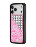 Pink Meow Stud iPhone Case by Wildflower Cases