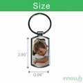 Sublimation Oblong Elegant Keychain - Black Key Tag by INNOSUB USA