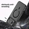 Premium Magnetic Charging Frosted Shockproof Phone Case for IPhone 17 Air 16 15 14 Plus Pro Max Skin Feeling Rugged Armor Cover by Perfect Stock