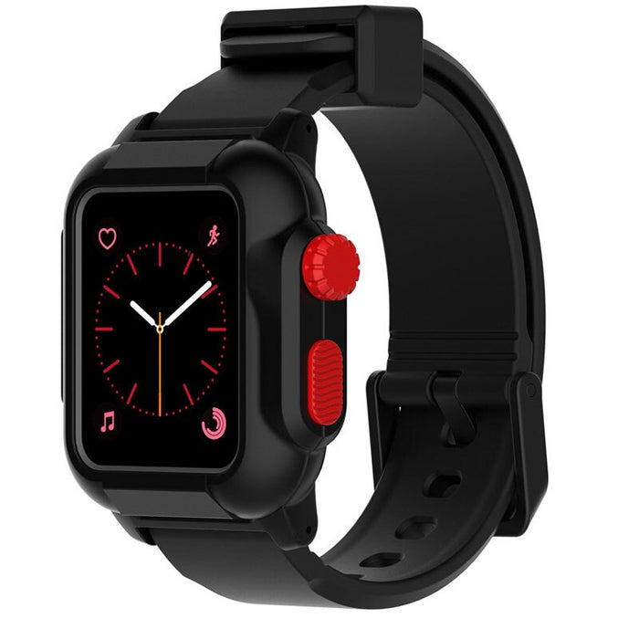 Silicone Band+Case For Apple Watch Strap by Arleathercraft